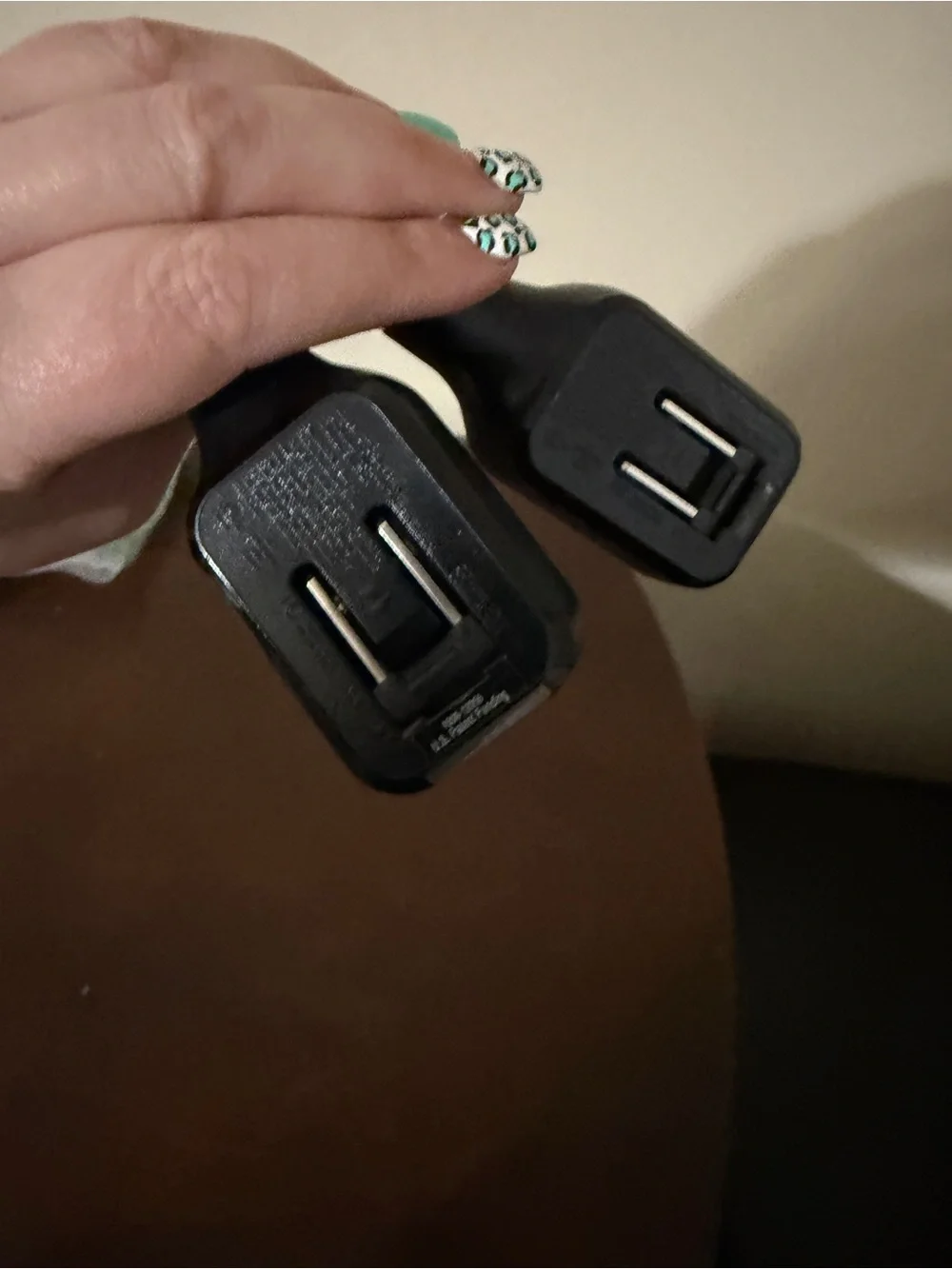 Two Original 2 in 1, Home & car charger head - EUC.